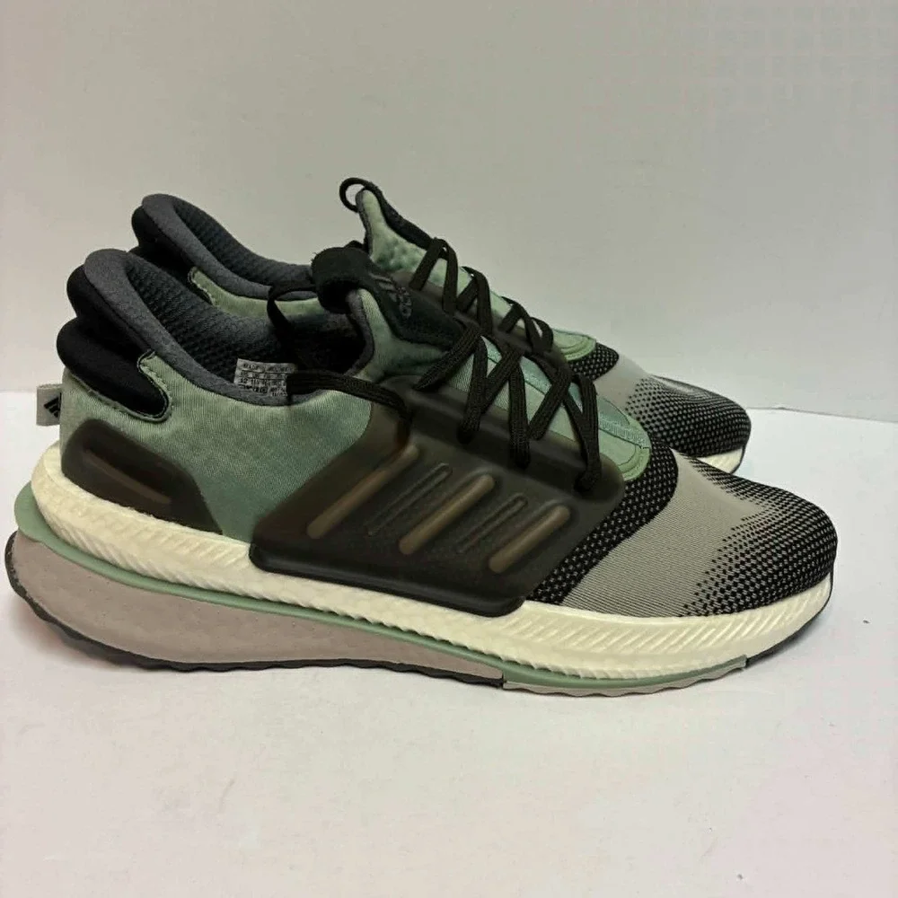 Adidas X_PLRBOOST Running Shoes Mens 12 Silver Green ID9435 Sneakers
